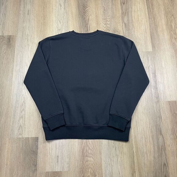 G Star Raw Sweatshirt Mens Large Black 90s Crewneck Designer Fleece Spell Out - Picture 6 of 11